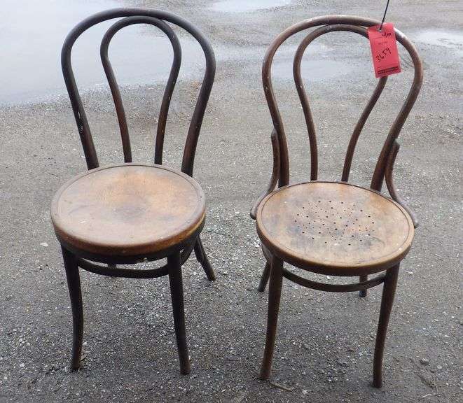 (2) Vintage cafe chairs Albrecht Auction Service