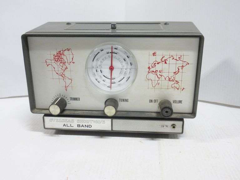 Shortwave radio, "Unelco Electronics", 10"W Albrecht Auction Service