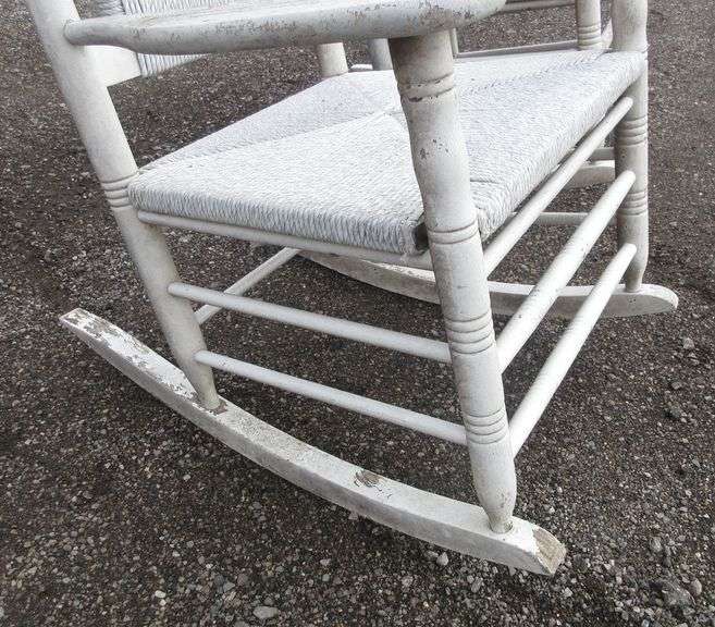 (2) Cracker Barrel rocking chairs, 26 1/2" x 20" x 19 1/2" to seat