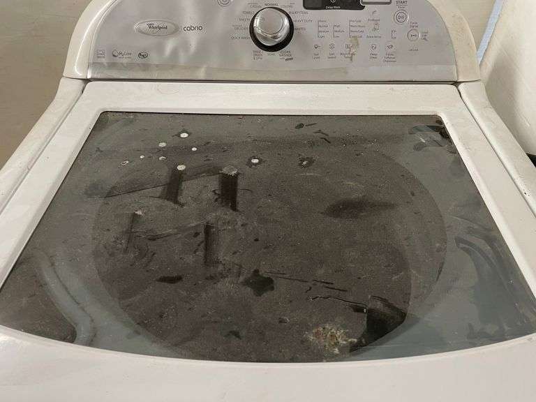 Whirlpool Cabrio topload washing machine, 27"W, used, works, has