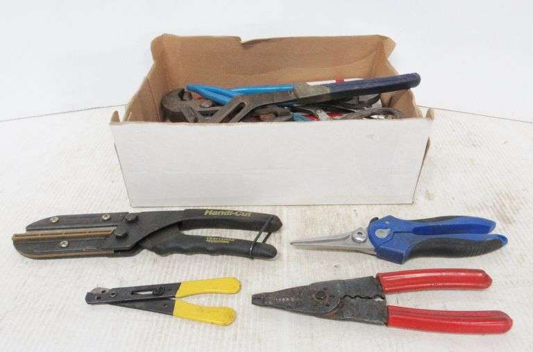 (12) Pairs of name brand pliers, channel locks, cutters, and vise grips