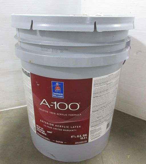 5Gallon Sherwin WIlliams Paint, in new condition Albrecht Auction