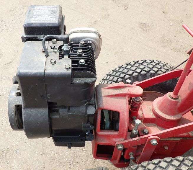 TroyBilt 5 HP chain drive rototiller, 24" row, has extra belt, used
