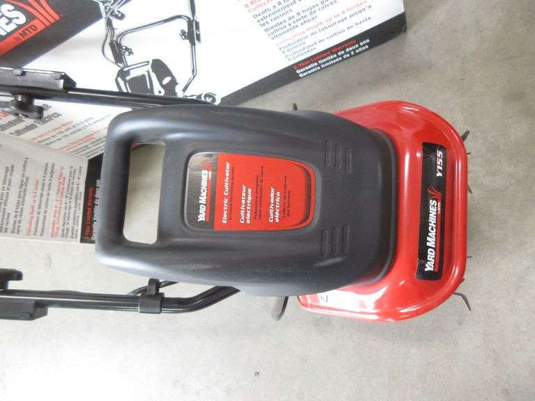 Yard Machine electric rototiller Y155 with box, used once Albrecht