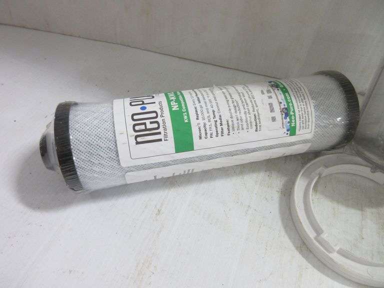 Water filter housing and new cartridge, The Water Pur Company Model FR1