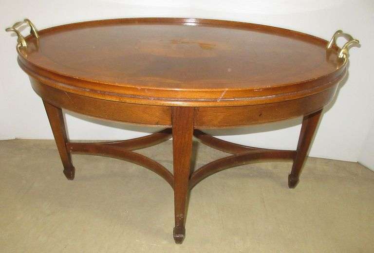 Henredon Natchez Collection butler's table, 28"W x 20"D x 17"H, damage