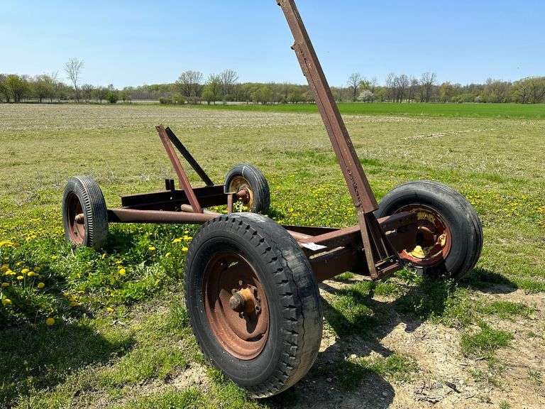 Old John Deere Running Gear, 16" Tires Albrecht Auction Service