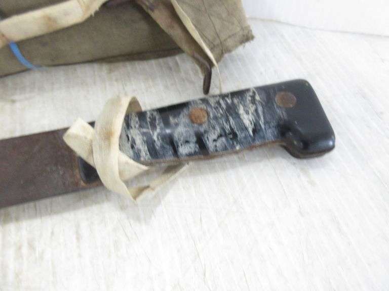 23" Machete, used in Vietnam, was with military sheath, made in Sheppam