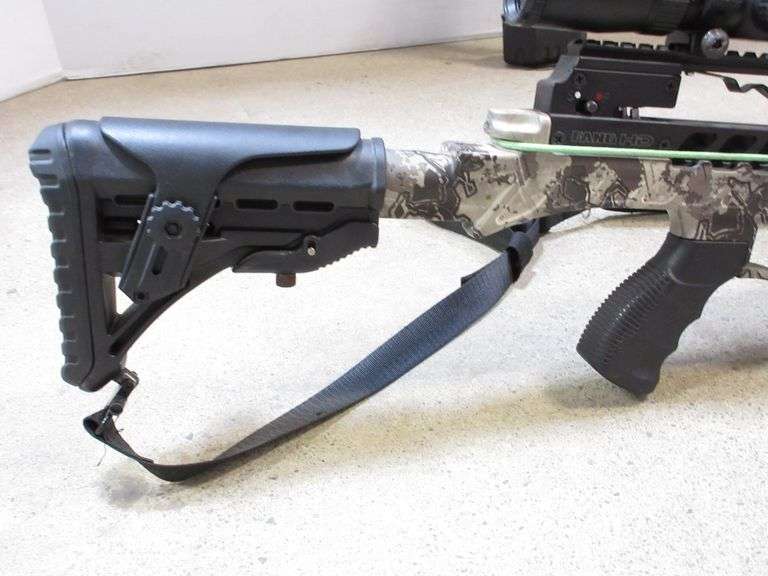 PSE Fang HD Crossbow with (5) Arrows, Quiver, and Illuminated Scope Albrecht Auction Service