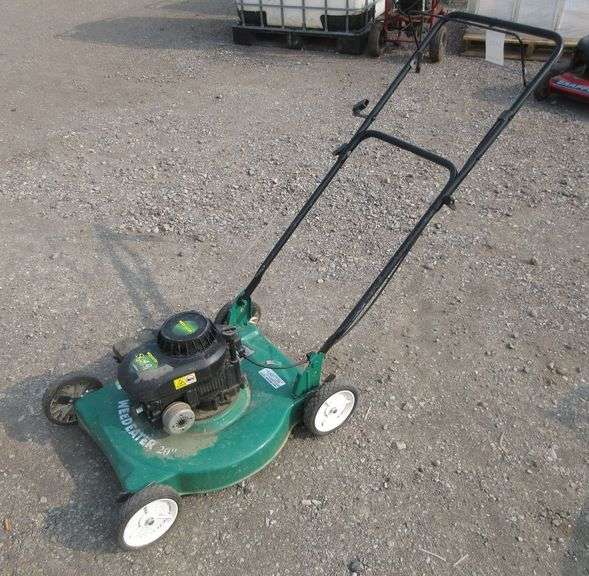 Weed eater push mower, locked up, for parts or repair, as is Albrecht