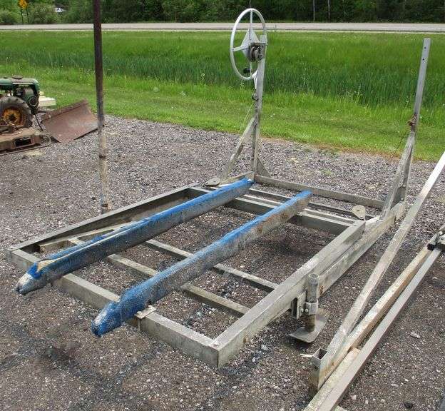 Single JetSki hoist, goes up and down, 66"W x 100"L, as is Albrecht