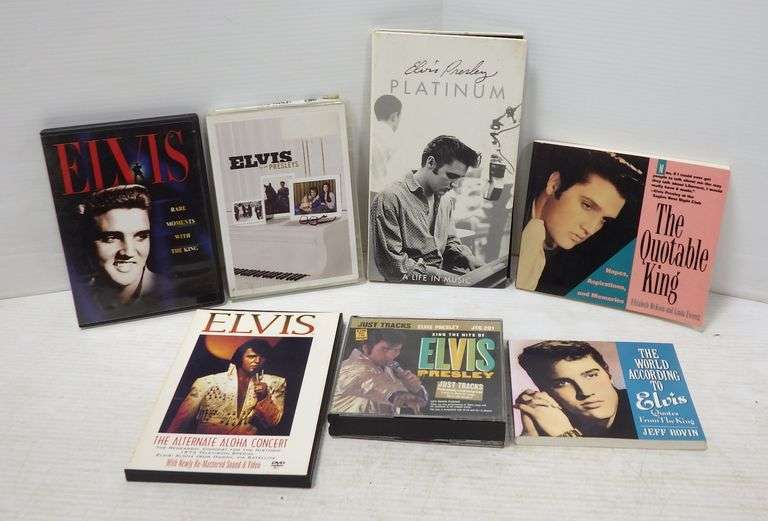 (6) Cases of Elvis Presley collection CD's with a total of (14) CD's in ...