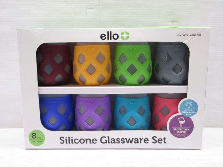 Ello silicone glassware, new Albrecht Auction Service