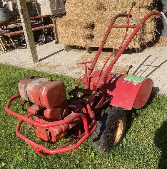 TroyBilt rototiller with a Tecumseh engine, new bolo tines, started