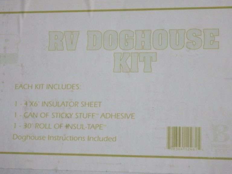 RV insulated doghouse cover, new Albrecht Auction Service