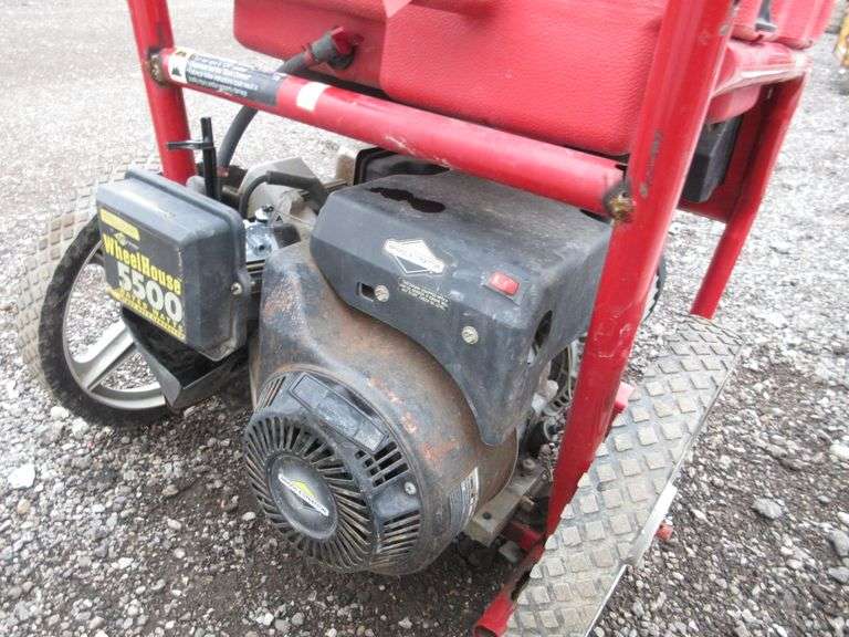 Wheel horse generator, 5500W, runs and works well, pull start only