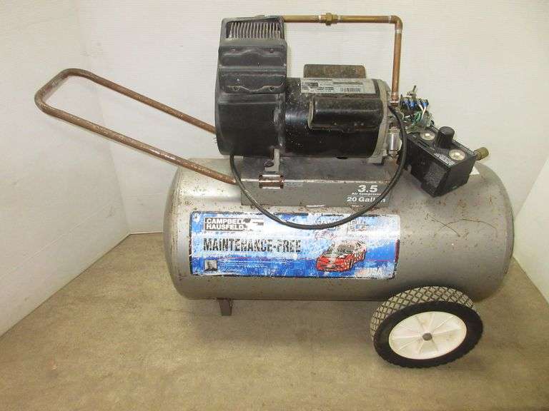 Campbell Hausfeld 120V 20Gallon maintenance free air compressor, made
