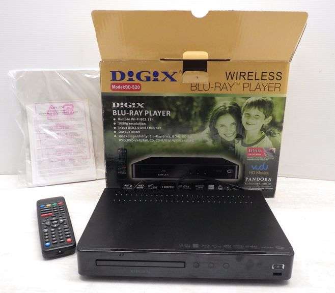 Digix wireless bluray player with built in WiFi, HDMI