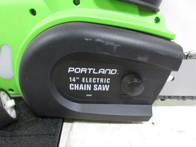 Portland 14" electric chainsaw, works Albrecht Auction Service