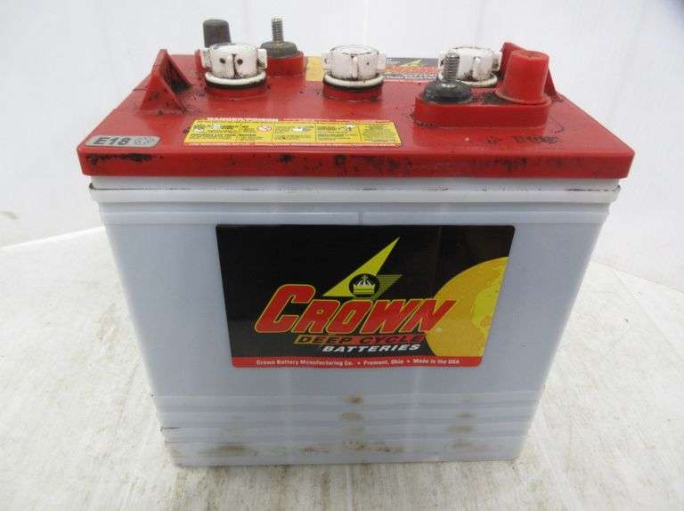 Crown 6V golf cart battery 235AH Albrecht Auction Service