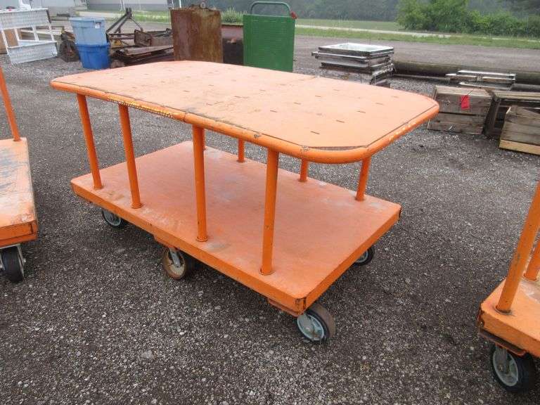 (3) Utility carts, used Albrecht Auction Service