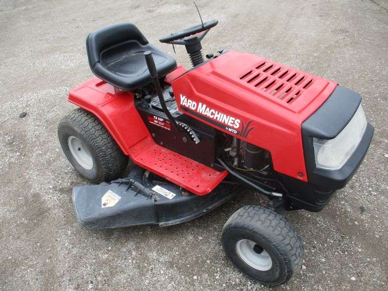 Riding lawn mower, 13.5 HP, 38" cut, runs well Albrecht Auction Service