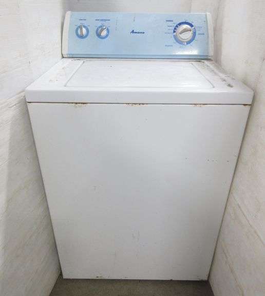Amana washer, good, some rust Albrecht Auction Service