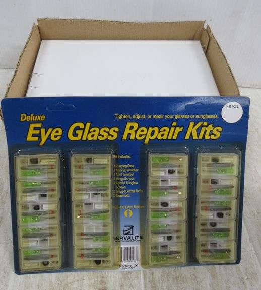 (100) Deluxe eyeglass repair kits, new Albrecht Auction Service