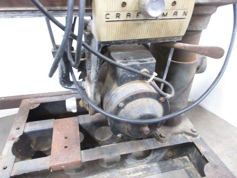1960s SearsRoebuck Craftsman radial arm saw, code K63, works, needs