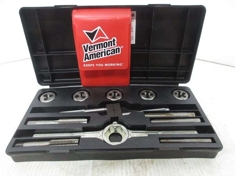 Vermont American 12piece tap and die set, made in the USA, new