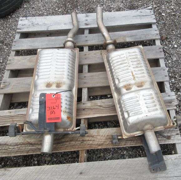 (2) Car mufflers, new Albrecht Auction Service