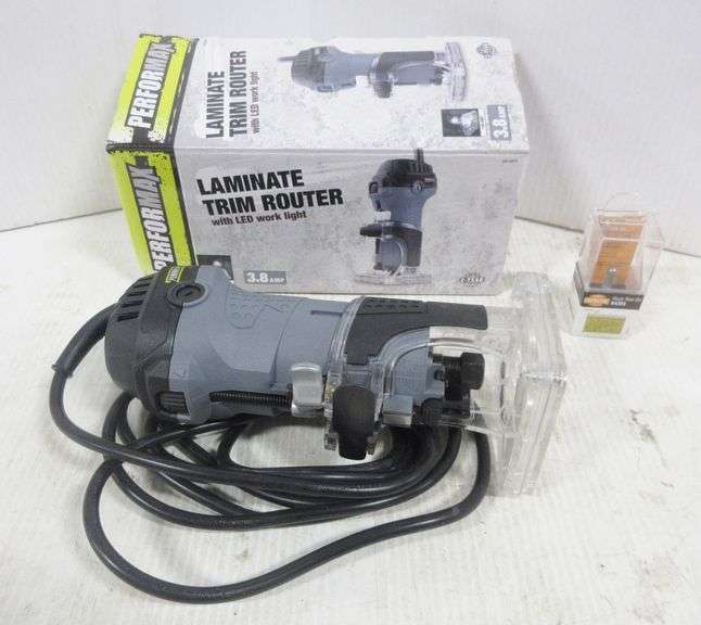 Performax laminate trim router with instructions and flush trim router