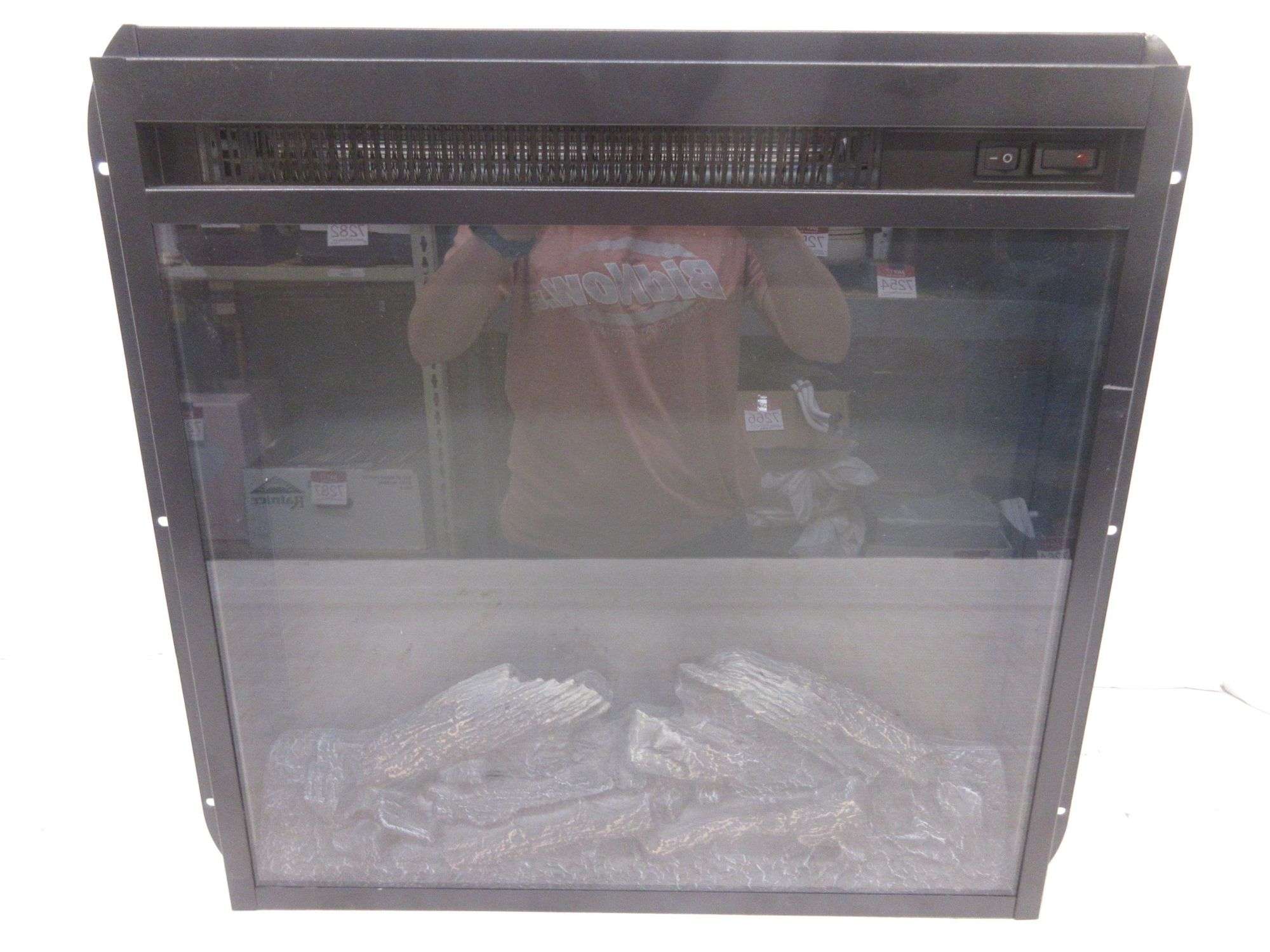 120V Electric fireplace insert, model no. F18V66L 1400W, 19 1/2 x 6 x 18  - Albrecht Auction Service