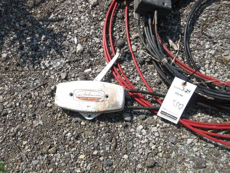 Vintage outboard controls/cables Albrecht Auction Service