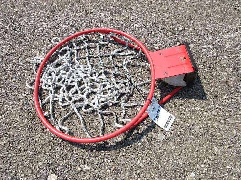 Heavy duty basketball rim and net - Albrecht Auction Service