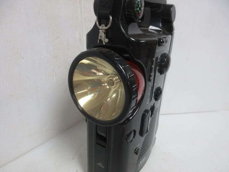 Jeep radio lights/lantern, 13"H, good Albrecht Auction Service