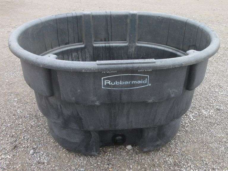 Rubbermaid water tank, 44"W x 30"H Albrecht Auction Service