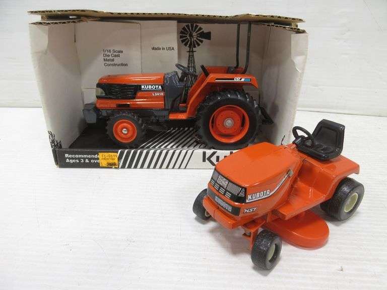 1/16 Scale Kubota L3410 GST tractor, metal construction, NIB; Kubota
