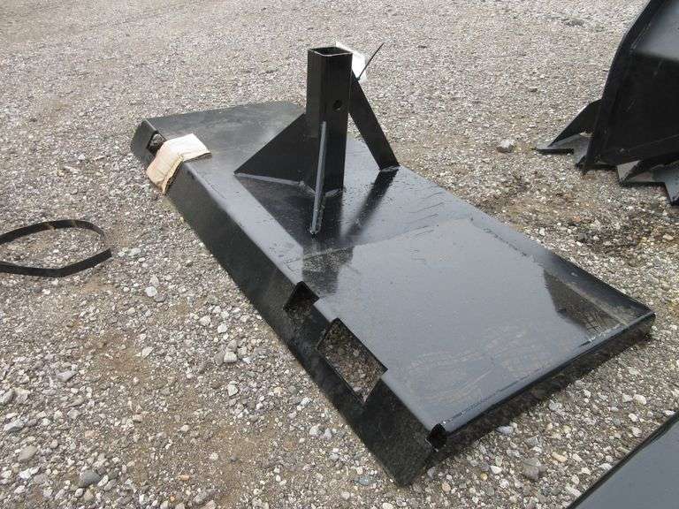 Skid steer weldable quick hitch plate, 45"W Albrecht Auction Service
