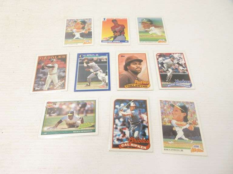(90) Baseball cards from the 1980s to 90s, include Deion Sanders, Don