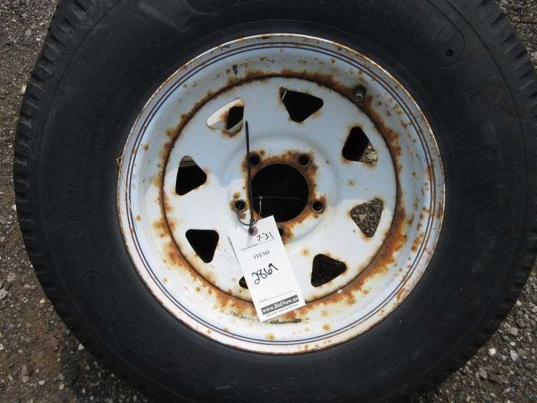 14" Trailer wheels, 5lug Albrecht Auction Service
