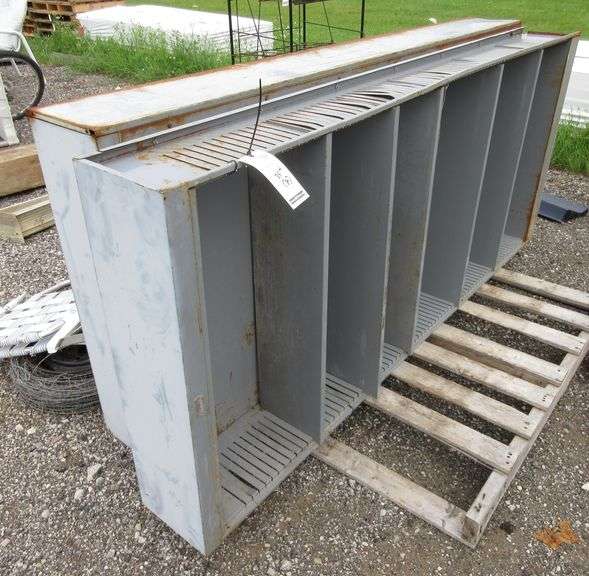 (2) Republic steel shelves, adjustable, made in USA, 36"W x 9 1/2"D x