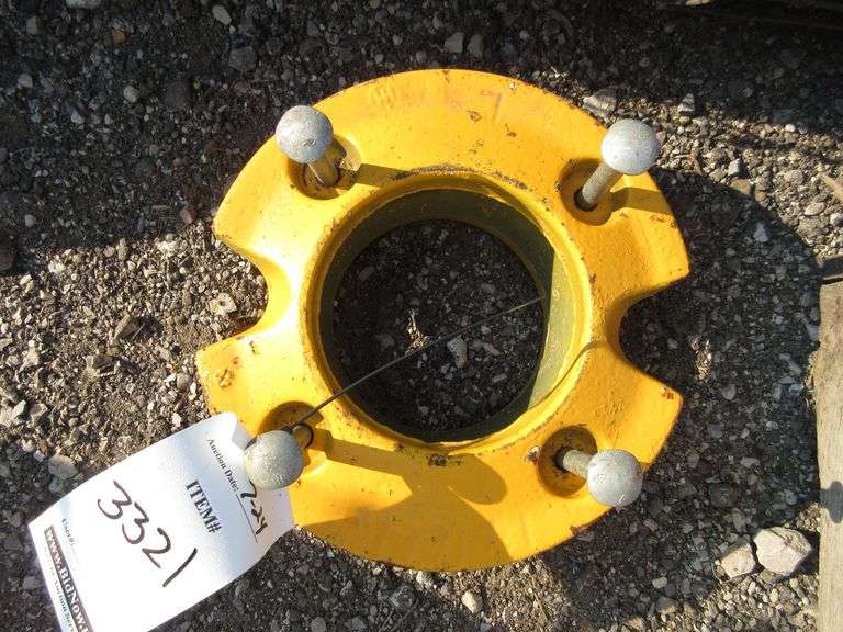 Old Cub Cadet wheel weights, 11"Dia Albrecht Auction Service