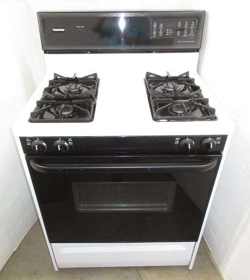 Tappan natural gas 4burner stove, self cleaning oven, 30"W x 25"D