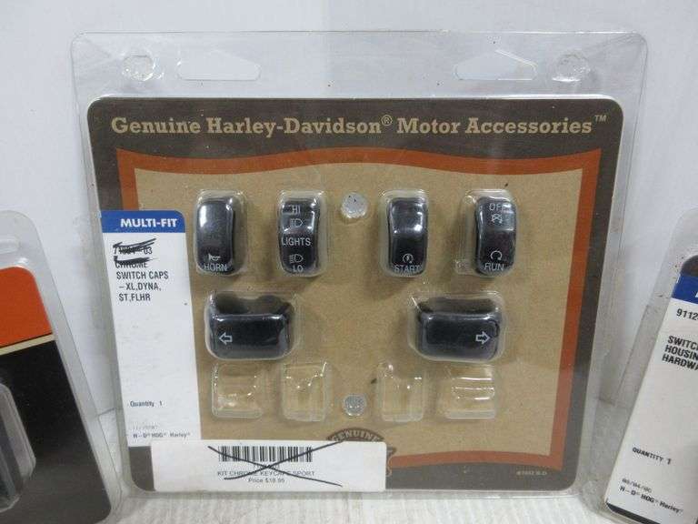 Switch housing hardware, valve stem caps, and switch caps, from HD