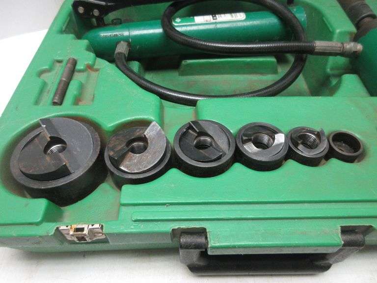 Greenlee hydraulic knockout set, used, works Albrecht Auction Service