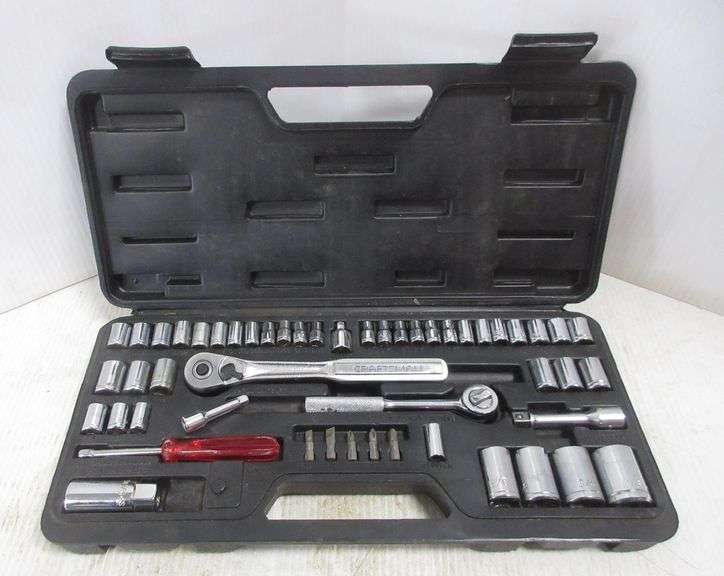 Complete socket set, 1/4" and 3/8" drive with Craftsman 3/8" drive