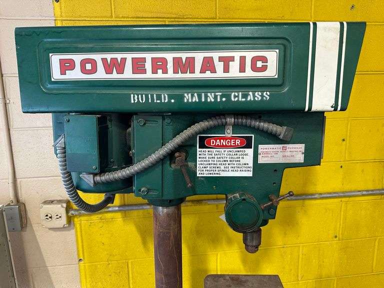 PowerMatic Drill Press, Mod. No. 1150, Variable Speed, 10 1/4" x 14 1/4