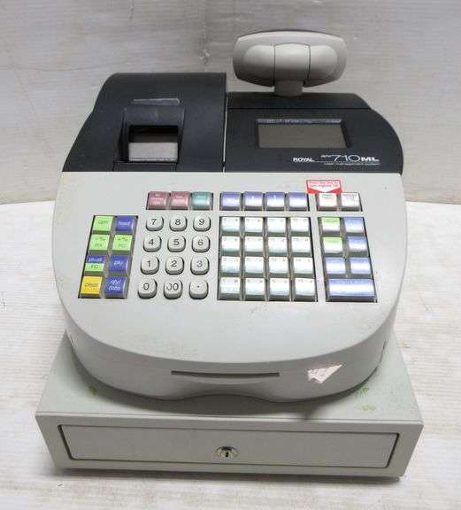 Royal cash management system register, Model No. Alpha 710ML, Serial No