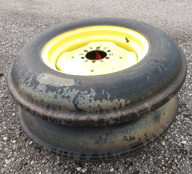(2) Front tractor tires, front farm single rib, 7.520 Albrecht